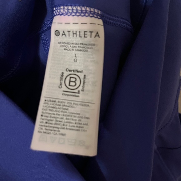NWOT Athleta Salutation Stash Blue Skort - Picture 6 of 8